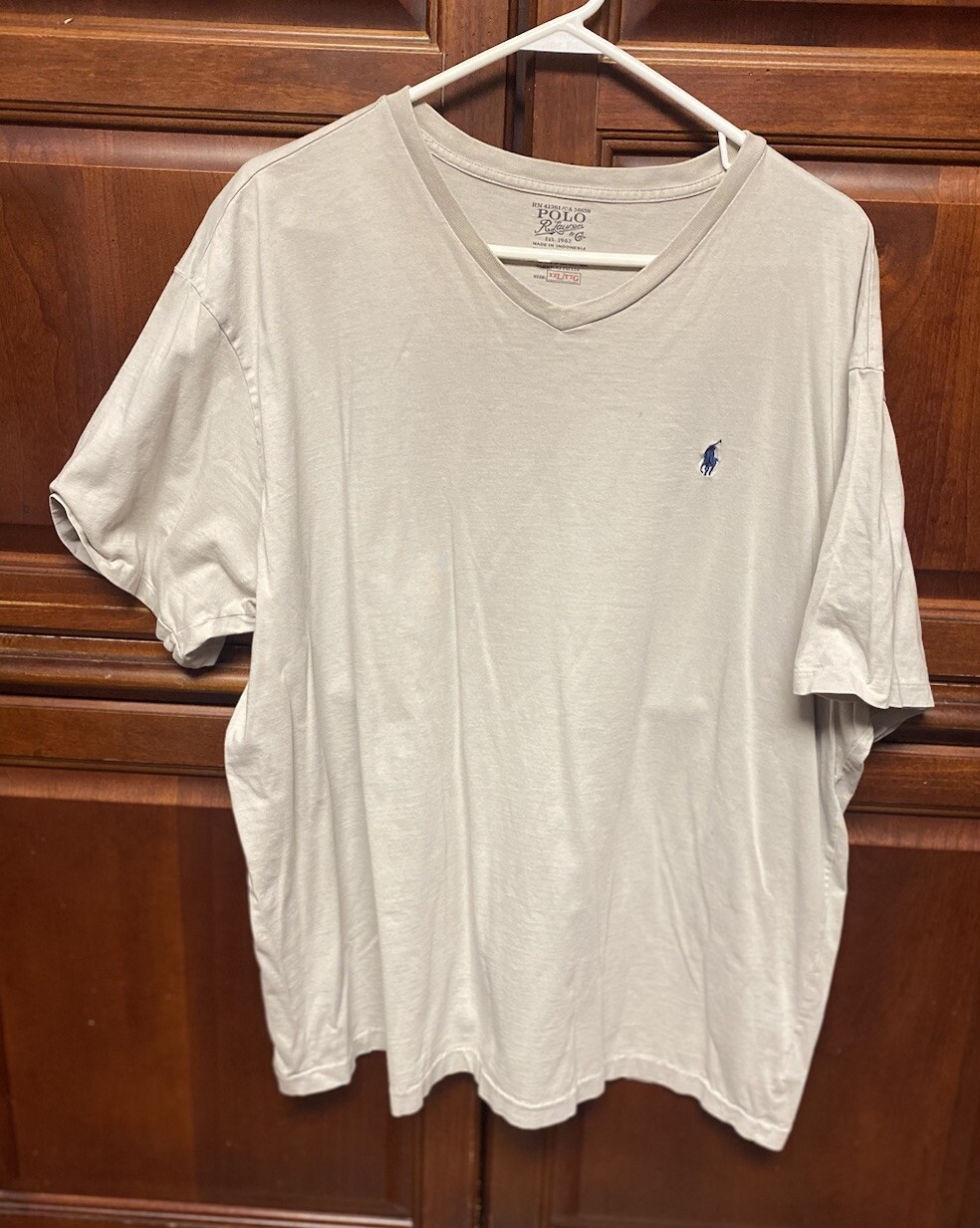 Polo Ralph Lauren vintage uomo XL punto singolo cotone pony logo t shirt