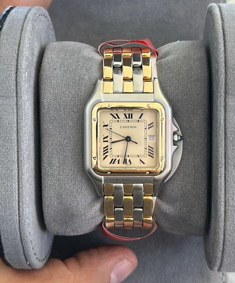 Cartier Panthere 187957 Jumbo model Two Tone 29mm Steel & 18KYellow Gold Watch