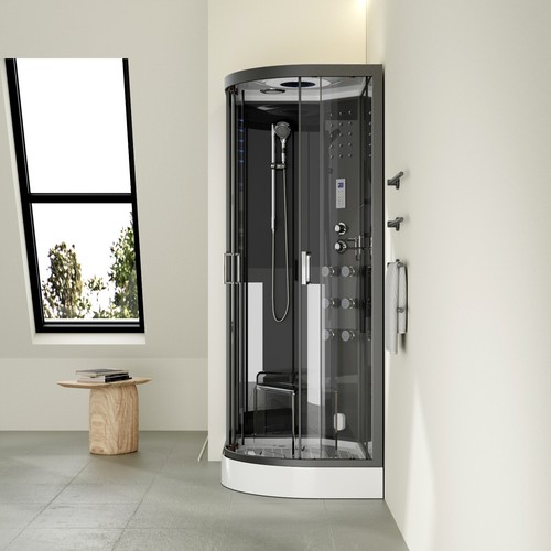 Steam Shower Cabin 1200x800mm Modern Spa Room Cubicle Enclosure Bathroom Pod L/R - Picture 21 of 24
