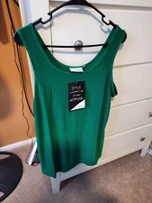WOMENS ATTITUDES BY RENEE A231420 LARGE TANK TOP NEW