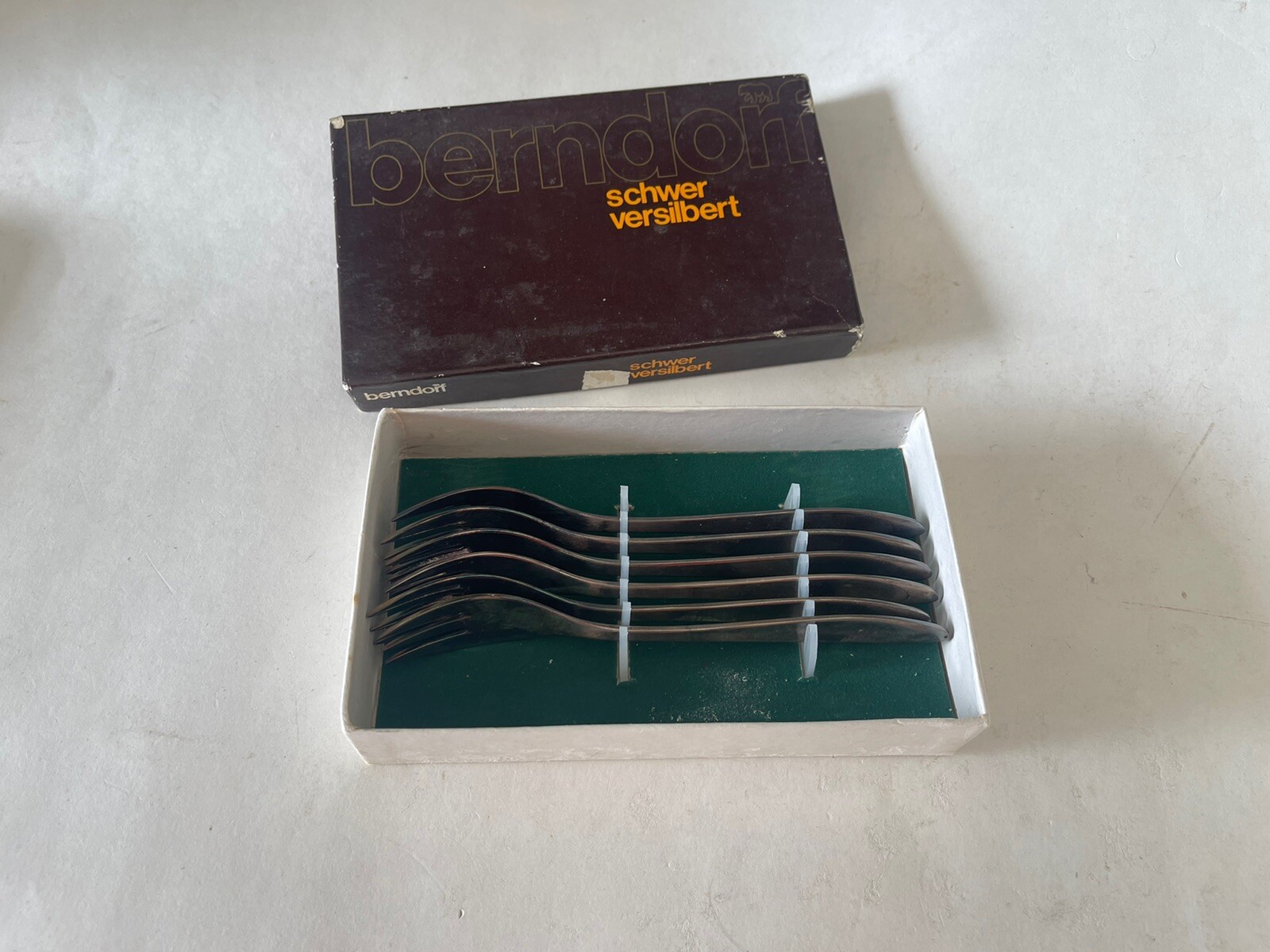 Lot Of 6. Vintage Berndorf Forks. 90/22.  With Box