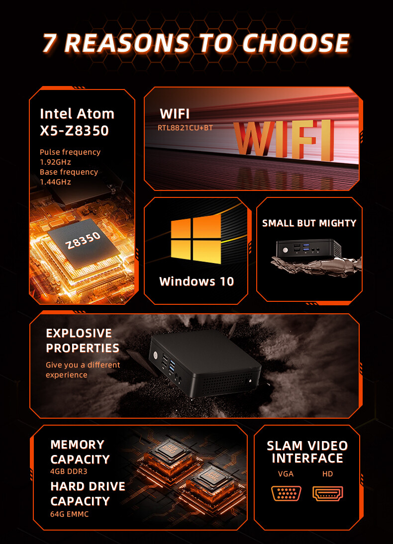 Z8 350 Mini PC Computer Windows 10 4GB RAM 64GB SSD Z8 350 Mini PC Computer Windows 10 4GB RAM 64GB SSD
