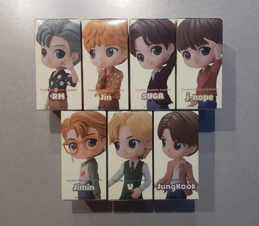 BANDAI - TinyTan Qposket BTS Dynamite  Bカラー 7種セット Banpresto BTS TinyTAN Dynamite Q Posket Ver.B Figure