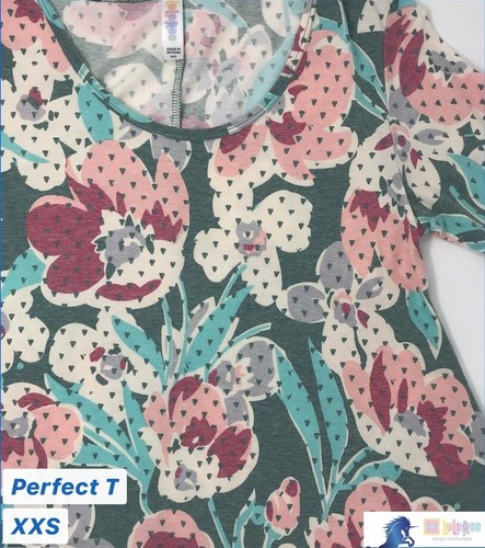Nueva Camiseta Lularoe Perfect Talla XXS Varios Estampos Nueva con Etiquetas - Imagen 6 de 8