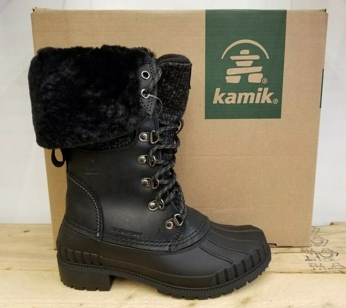 Kamik Sienna F2 Black Winter Boots For Women