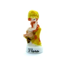 Collectible Bean _ FLORA _ Porcelain Display Case Object 