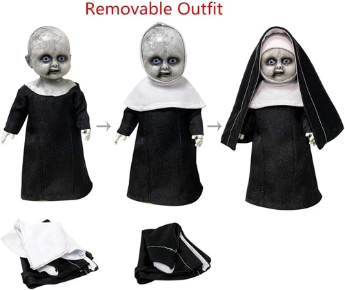 The Nun Dolls Creepy Catholic Halloween Figure Replica Cosplay Prop Horror Movie - Picture 4 of 8