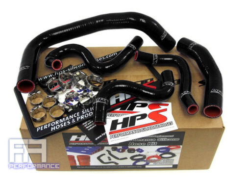 HPS Silicone Radiator+Heater Hose Kit for 85-87 Corolla AE86 1.6L 4AGE LHD Black - Picture 1 of 1