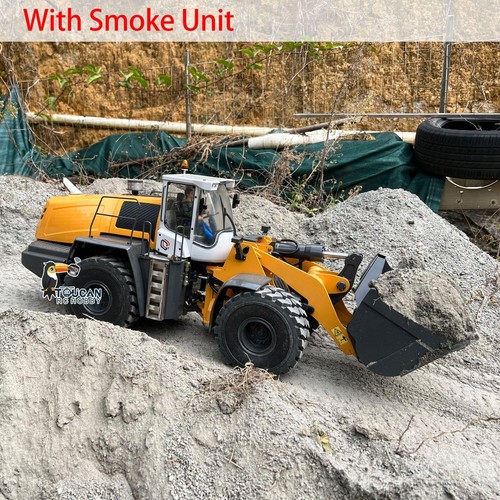 Metal 1/14 RC Hydraulic Assembled Painted Wheeled Loader XDRC 580 Smoke Sound - Picture 3 of 8
