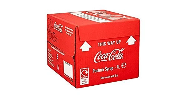 COCA COLA 7ltr Coke Bag In Box (Post Mix Syrup) - Minimum 4 weeks date guarantee