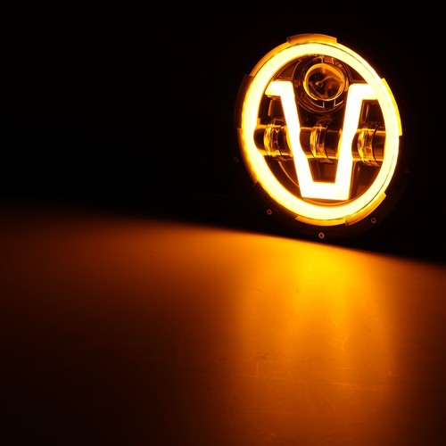 7" inch Motorcycle LED Headlight DRL For Harley Street Glide Softail FLHX - Picture 11 of 12