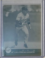 1/1 JIM LEYRITZ 2001 PACIFIC PRINTING PLATE CARD LA LOS ANGELES DODGERS  1 OF 1