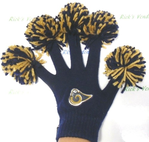 Guantes Wincraft para mujer NFL Spirit Fingerz Pom Pom tejido por equipo - Imagen 16 de 35