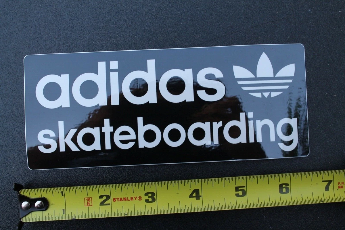 material Tremendo salchicha ADIDAS Shoes Footwear Skate Team Black White Leaf Sneaker Skateboarding  STICKER | eBay