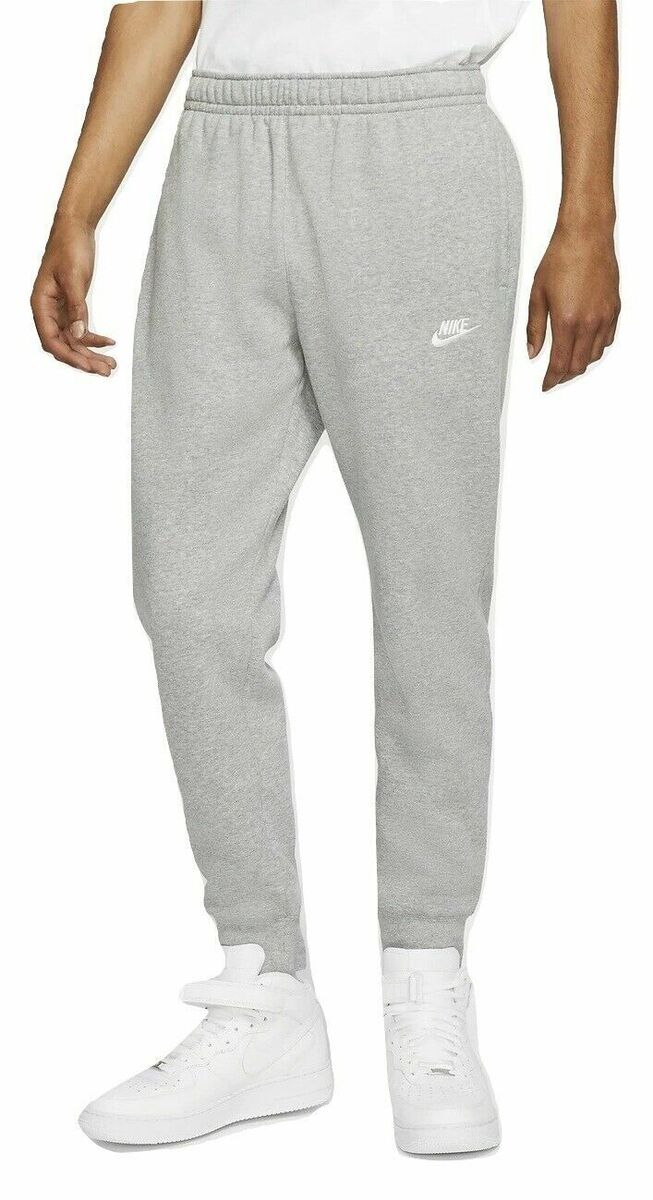 Nike Club Fleece cuffed sweatpants in white - WHITE