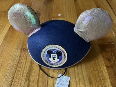 Walt Disney World 50th Anniversary Celebration Mickey Mouse Ear Hat Adult - New‎ Walt Disney World 50th Anniversary Celebration Mickey Mouse  main image 3