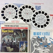 View-Master Hearst Castle 3 reels  original booklet A190 1-3