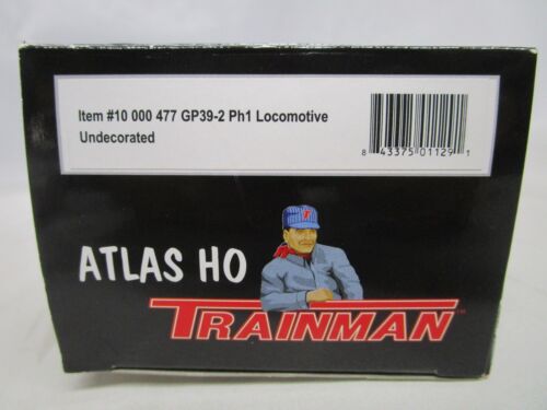 Atlas HO Scale Undecorated EMD GP39-2 Diesel Locomotive NOS DCC Ready - Picture 9 of 10