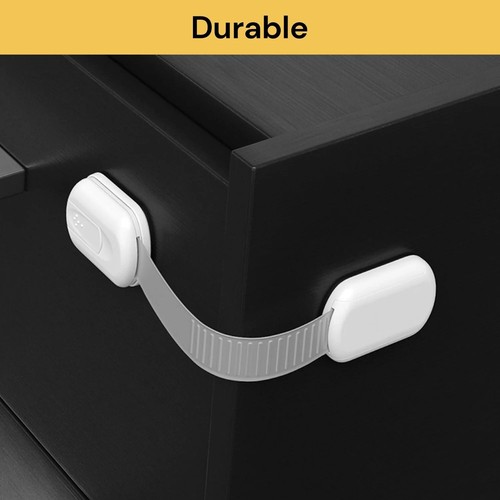 Child Toddler Baby Cupboard Cabinet Safety Locks Proof Door Drawer Fridge Kids - Picture 10 of 12