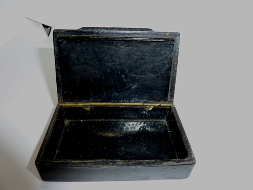 Antique Italian Small Wood Trinket Box Hinget 2 X 3.5'' - Picture 3 of 7