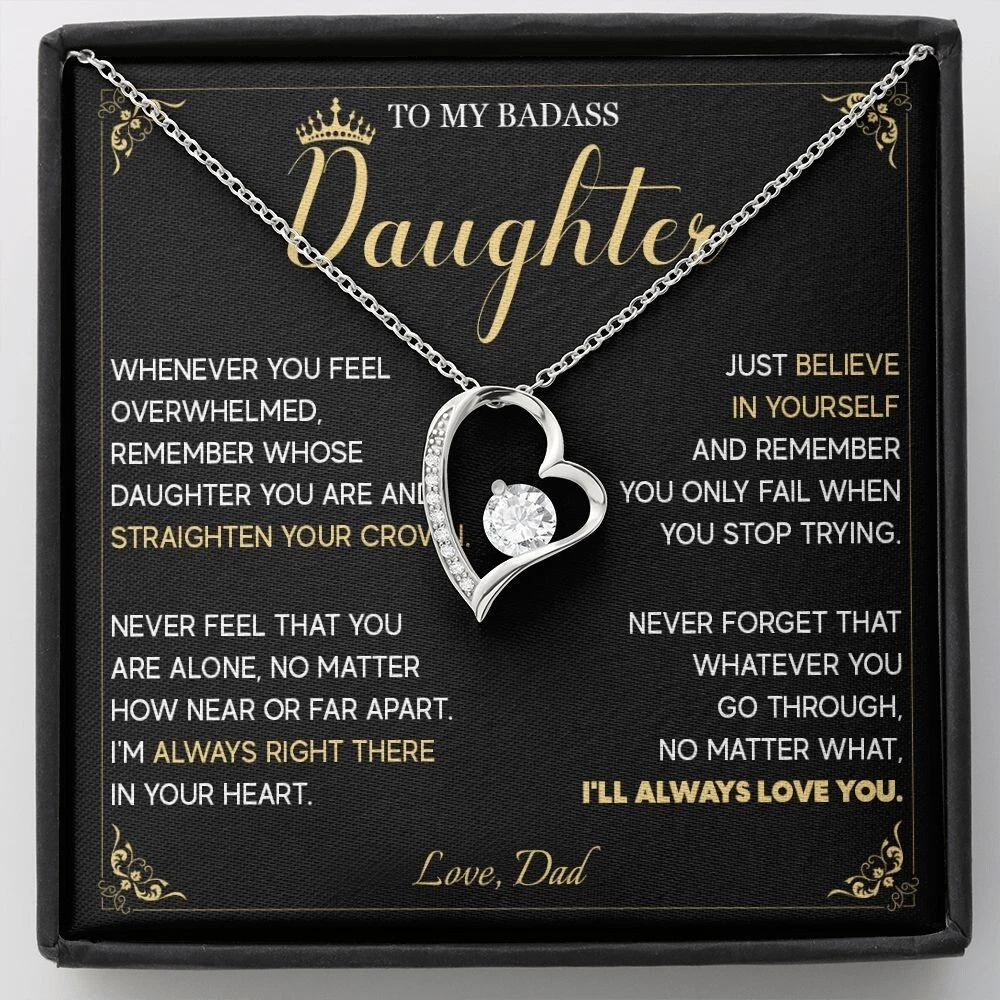 Daughter hotsell crown necklace