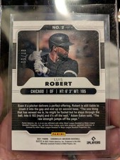 2021 Panini Chronicles - Obsidian Luis Robert #2 Electric Etch Purple /99