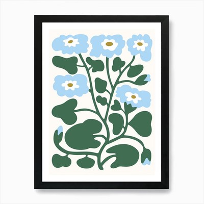 Vergissmeinnicht Blume Poster Kunst Pr gerahmt Wandbild Poster Leinwanddruck Bild