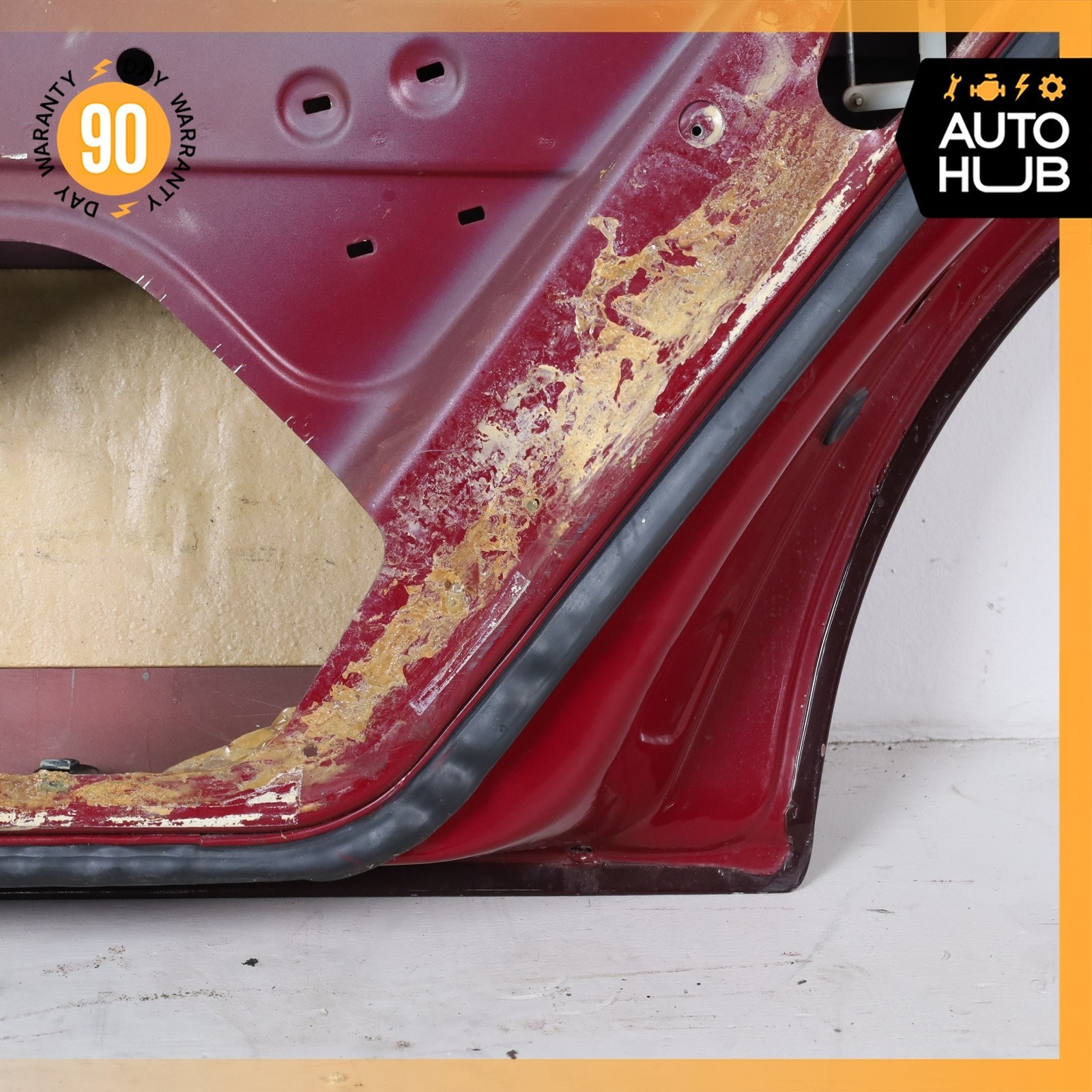 81-89 Rolls Royce Silver Spirit Rear Right Side Door Shell Red OEM 22k