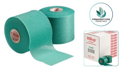 Mueller M Wrap Underwrap 2 3/4'' Schaumstoff Sport Tape Hautschutz grün (48 Rollen)