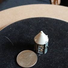 Miniature Space Capsule Rocket Toy Gray and White for Space Theme