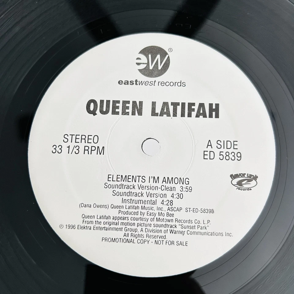 MOBB DEEP BACK AT YOU QUEEN LATIFAH ELEMENTS I'M AMONG 12" 1996 Vinyl Record - Image 3 of 4