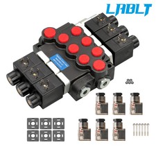 Lablt 13 Gpm, 3 Spool, Hydraulic Monoblock Solenoid Directional Control Valve Dc