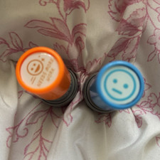2 Pack Stamps- Orange And Blue