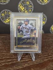 2020 Topps Museum Collection Gold framed Autograph Christian Yelich /10 Brewers