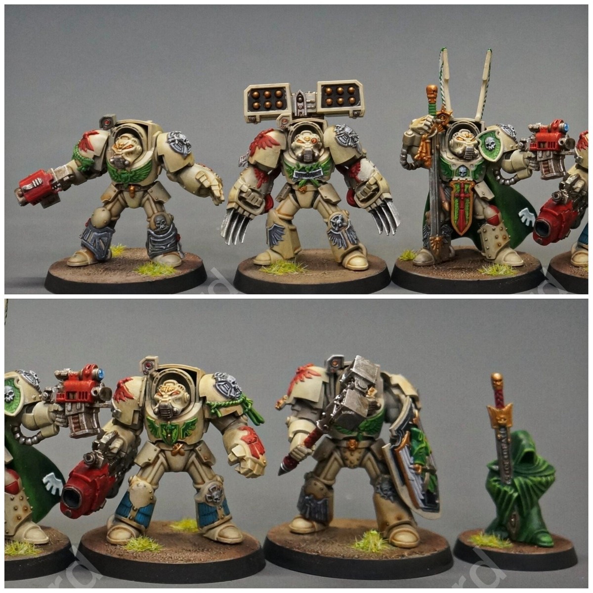 Propainted DEATHWING COMMAND SQUAD Dark Angels Space Marines