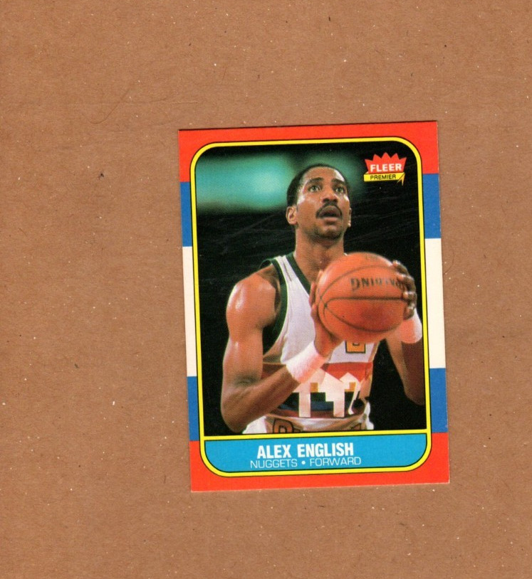 Alex English 1986/87 Fleer #30 Hall of Fame (MINT CONDITION)