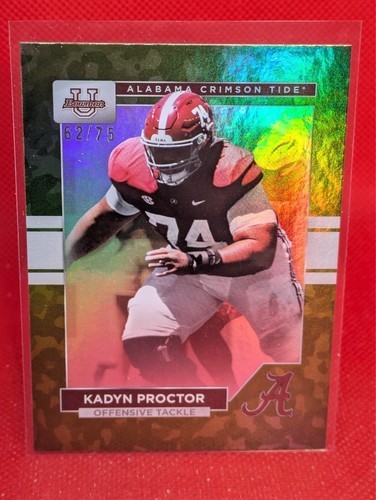 2023 Bowman University Alabama Kadyn Proctor RC #44 Camo Foil /75 - 62/75