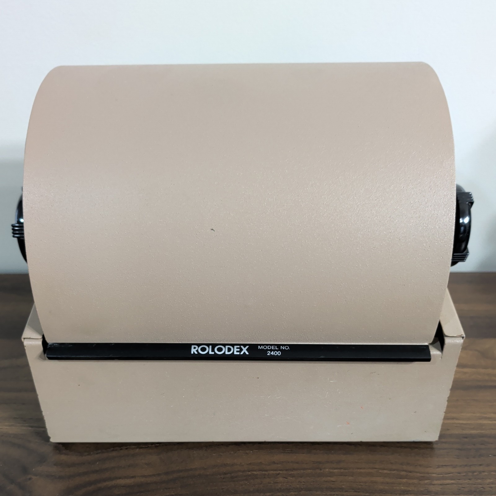 Vintage Rolodex Model 2400 Covered Rotary Card File Business Contact Organizer