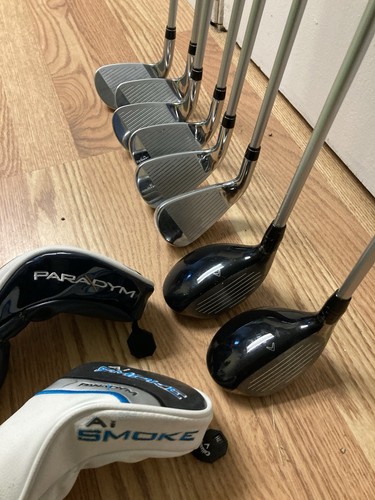 Used Callaway Paradym Ai Smoke Iron Set 6-PW,AW Cypher Sixty 5.5