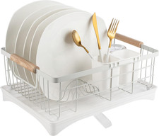 Dish Drainer Rack - Plate, Cutlery, Pots, and Pans Drying Rack for Kitchen with