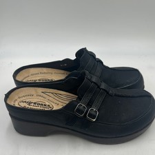 Easy Works by Easy Street Shirley Women's Leather Slip-Resistant Work Clogs 8.5m