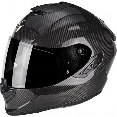 SCORPION EXO-1400 Air Carbon Solid Integral-Motorradhelm Schwarz