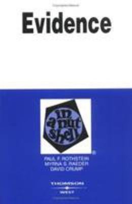 Evidence in a Nutshell Paperback Myrna, Rothstein, Paul, Crump, D