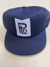 VTG Trucker Snapback Hat Cap Mesh PLD Logo USA Made Outdoor Casual Streetwear