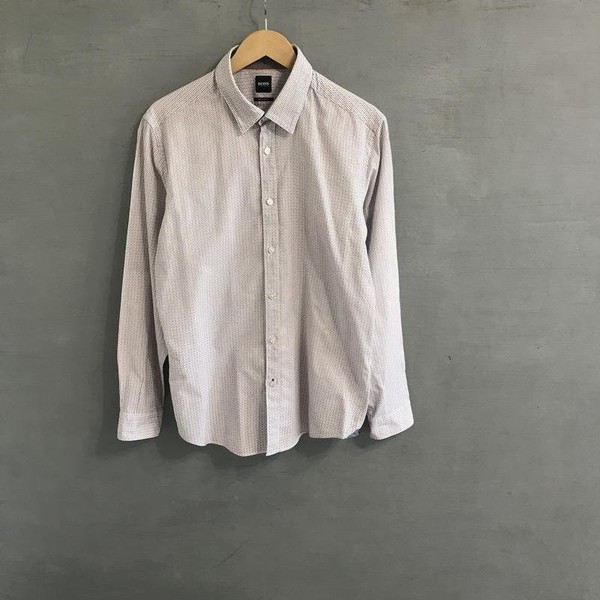 Men Hugo Boss Shirt Multicolor Cotton XL