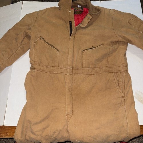 Vintage USA Walls Blizzard Pruf Thermo Overall Herren XL Cord Kragen
