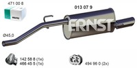 EndschalldäMpfer NachschalldäMpfer Ernst 013079 FüR Corsa Opel X15 S07 L08 L68
