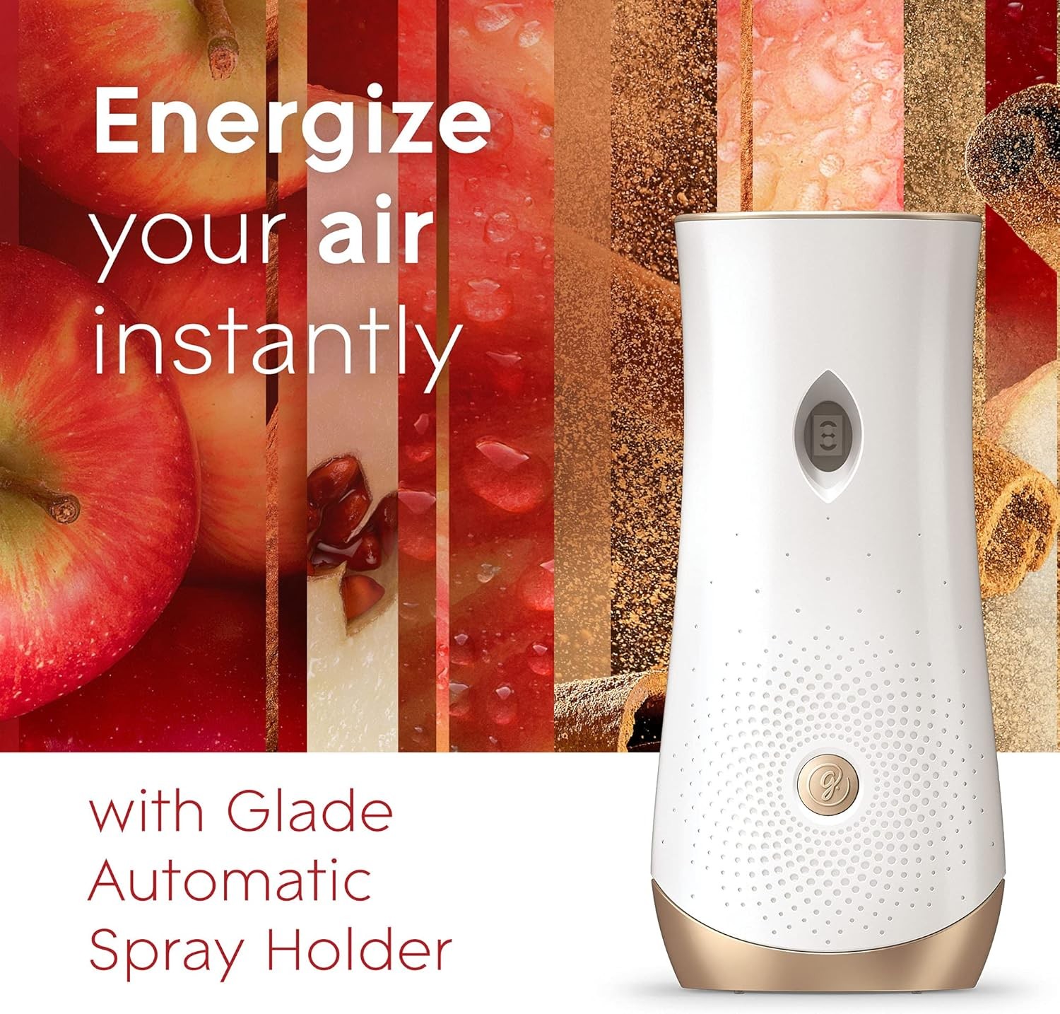 Glade Automatic Spray Refill, Apple Cinnamon, Scented Air Freshener for Home and
