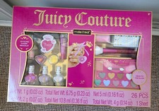 Juicy Couture Girls Beauty Set–26 Pieces Makeup & Nail Kit–Make It Real– Age 8+