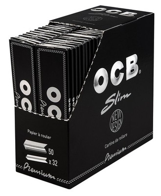 3 Boxen (150x) OCB slim Premium King Size Papers Blättchen schwarz